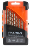 Набор сверл по металлу PATRIOT 13 штук